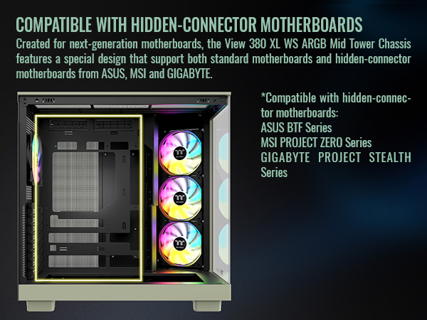 Thermaltake View 380 XL WS ARGB Mid Tower Chassis