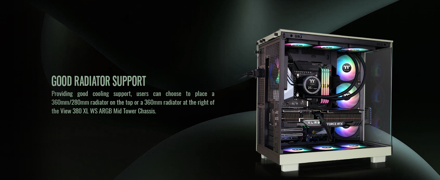 Thermaltake View 380 XL WS ARGB Mid Tower Chassis