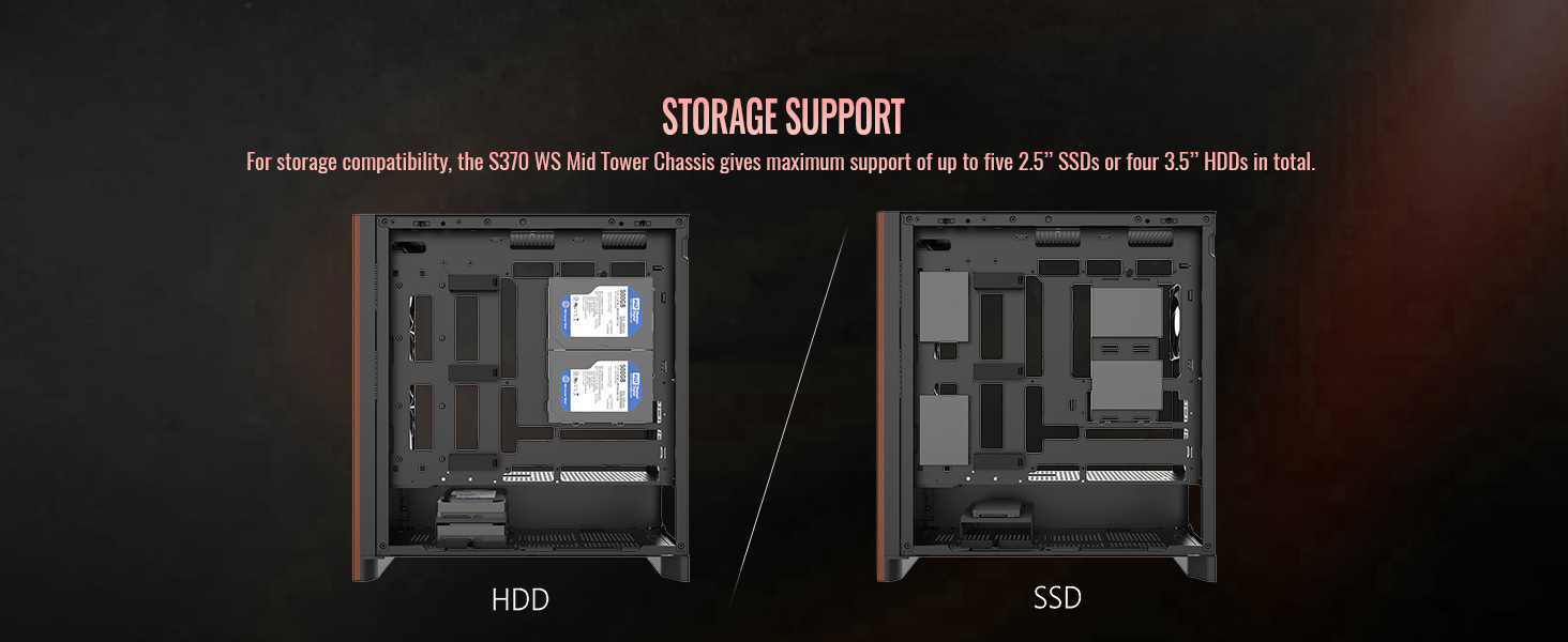 Thermaltake S370 WS Mid Tower Chassis
