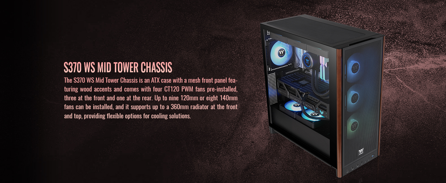 Thermaltake S370 WS Mid Tower Chassis