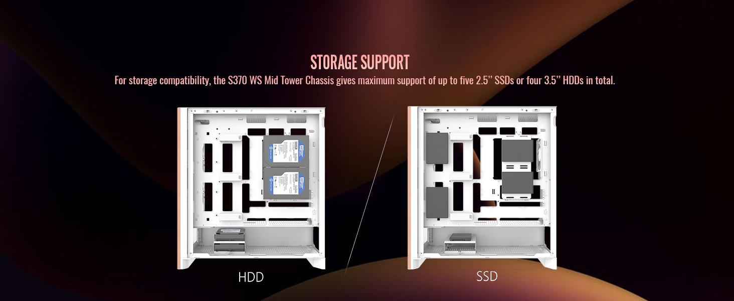 Thermaltake S370 WS Mid Tower Chassis