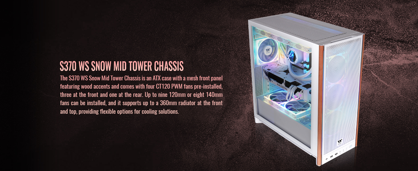 Thermaltake S370 WS Mid Tower Chassis