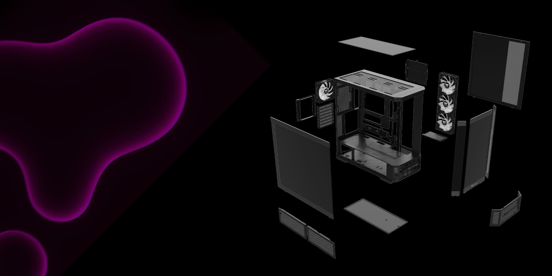 Thermaltake View 370 TG ARGB Mid Tower Chassis