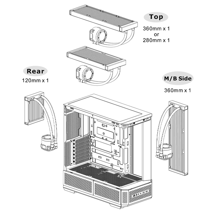Thermaltake View 370 TG ARGB Mid Tower Chassis