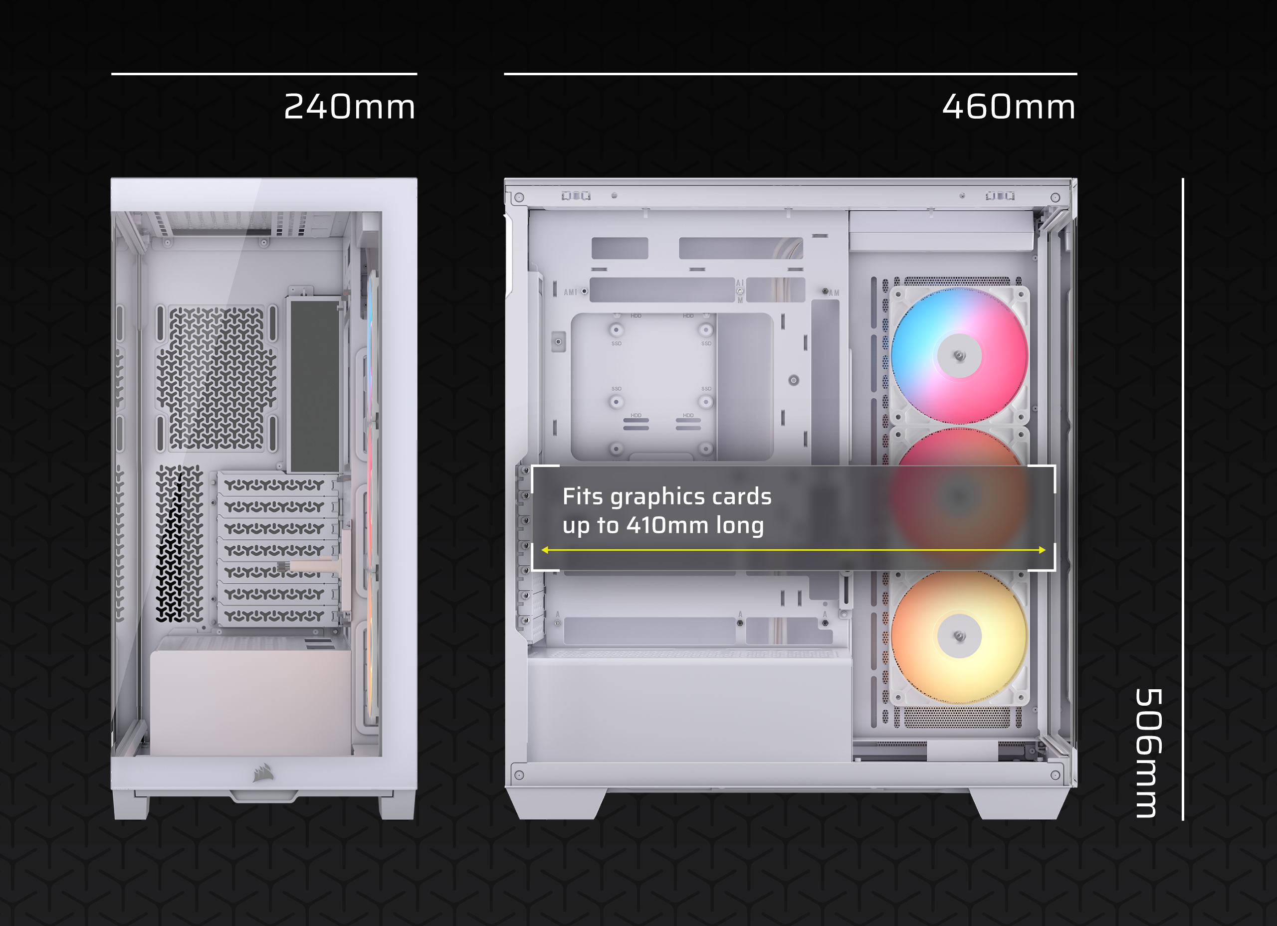 CORSAIR 3500X RS-R ARGB Mid-Tower PC Case