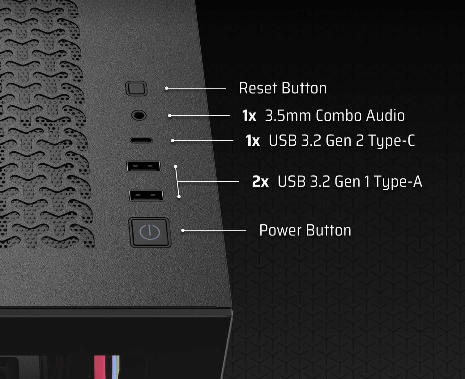 CORSAIR 3500X LX-R RGB Mid-Tower PC Case