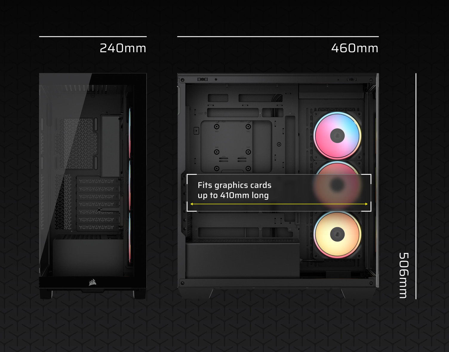 CORSAIR 3500X LX-R RGB Mid-Tower PC Case