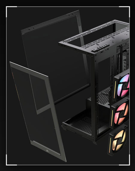 CORSAIR 3500X LX-R RGB Mid-Tower PC Case