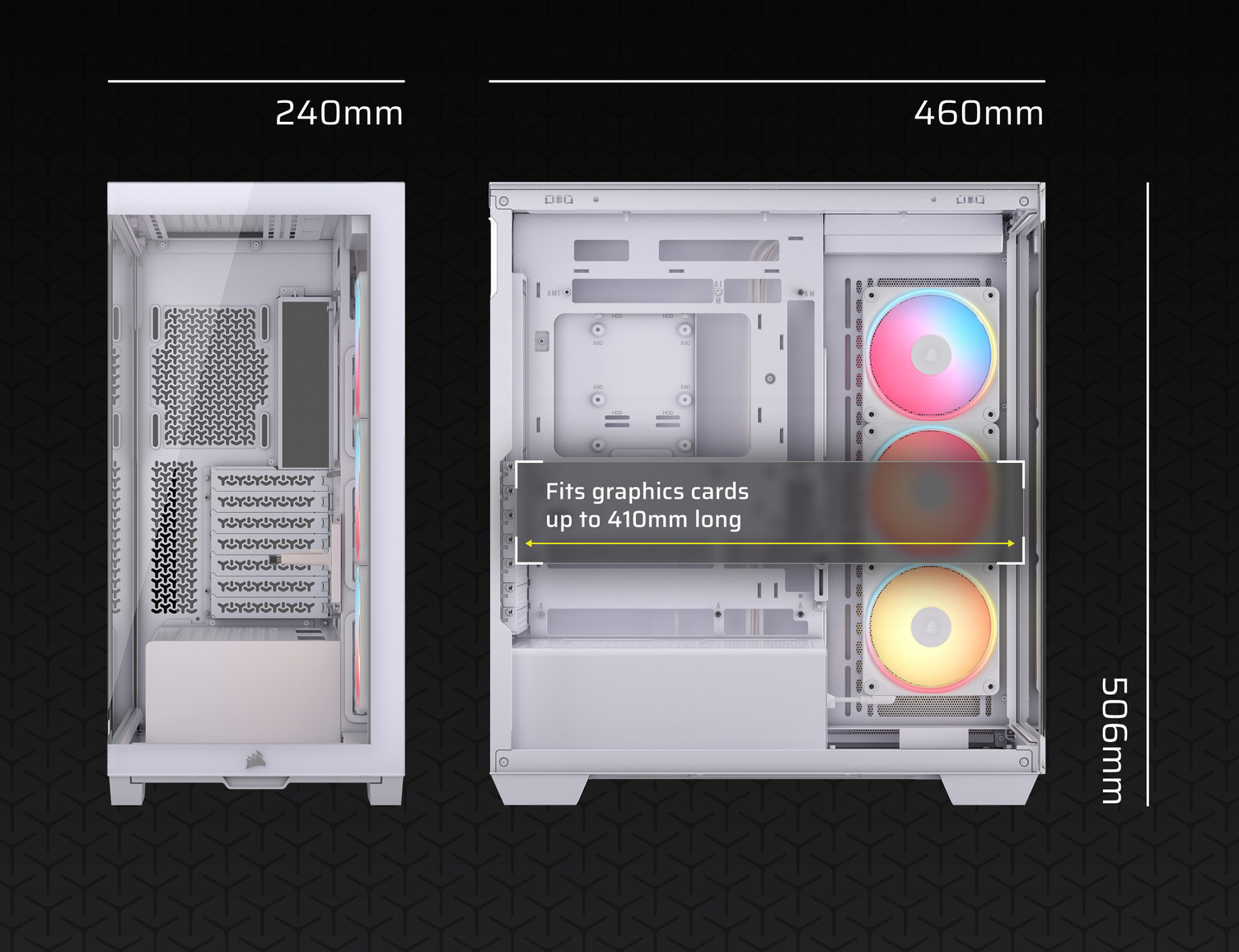 CORSAIR 3500X LX-R RGB Mid-Tower PC Case