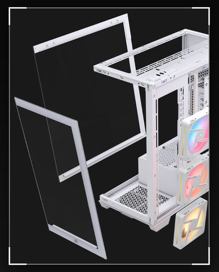 CORSAIR 3500X LX-R RGB Mid-Tower PC Case