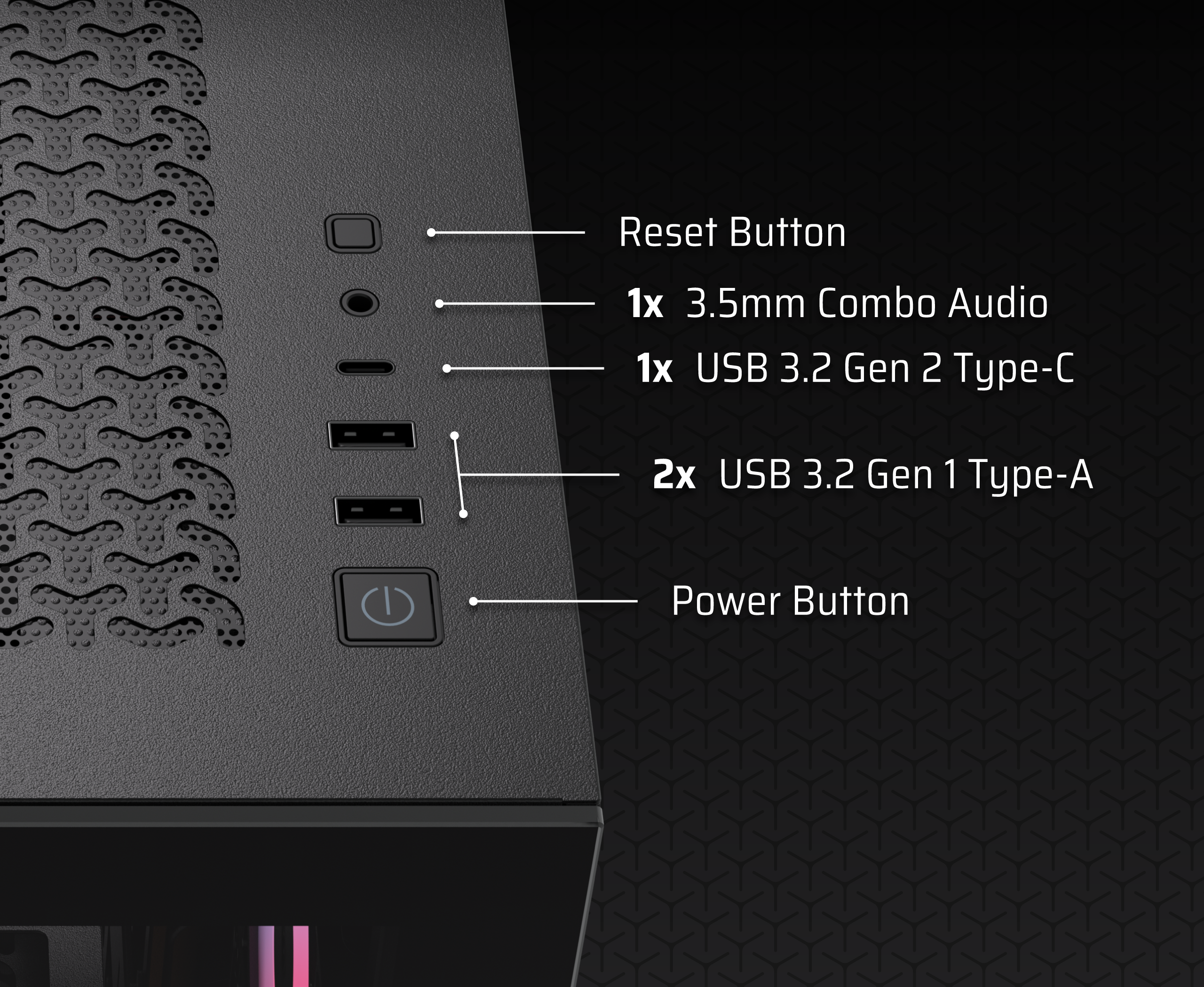 CORSAIR 3500X RS-R ARGB Mid-Tower PC Case