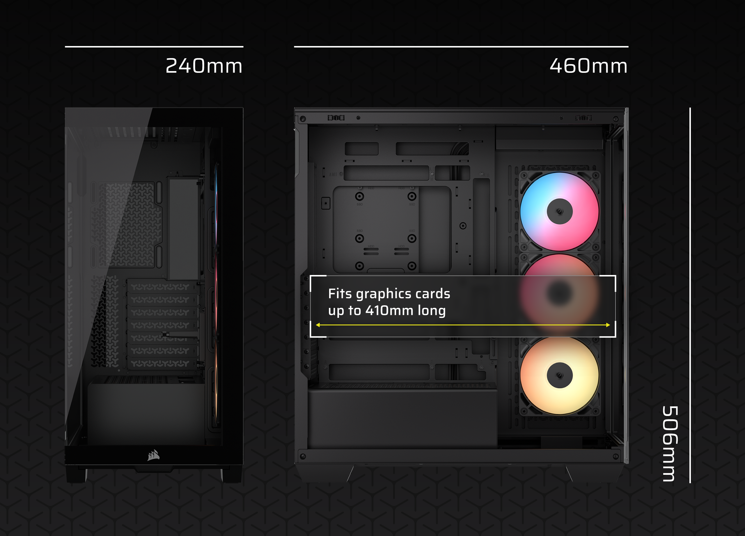 CORSAIR 3500X RS-R ARGB Mid-Tower PC Case