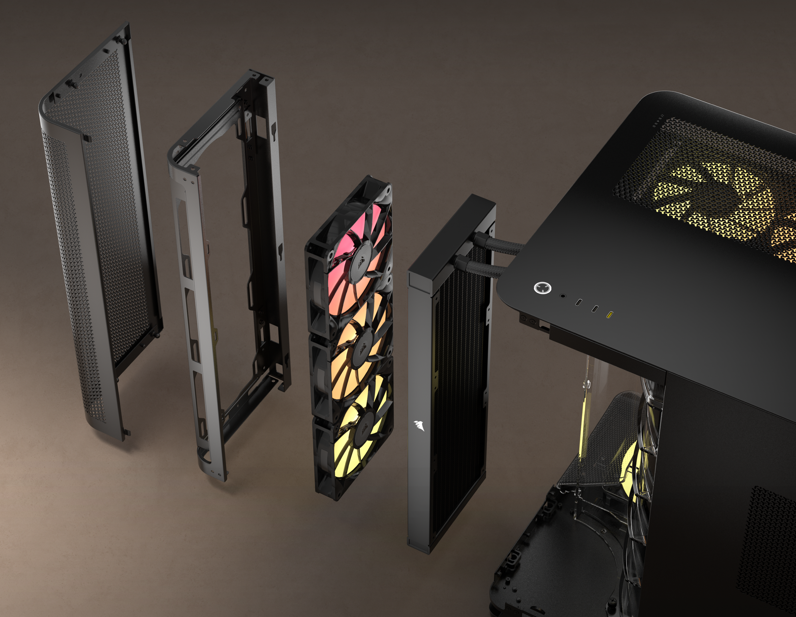 CORSAIR AIR 5400 RS-R ARGB Computer Case