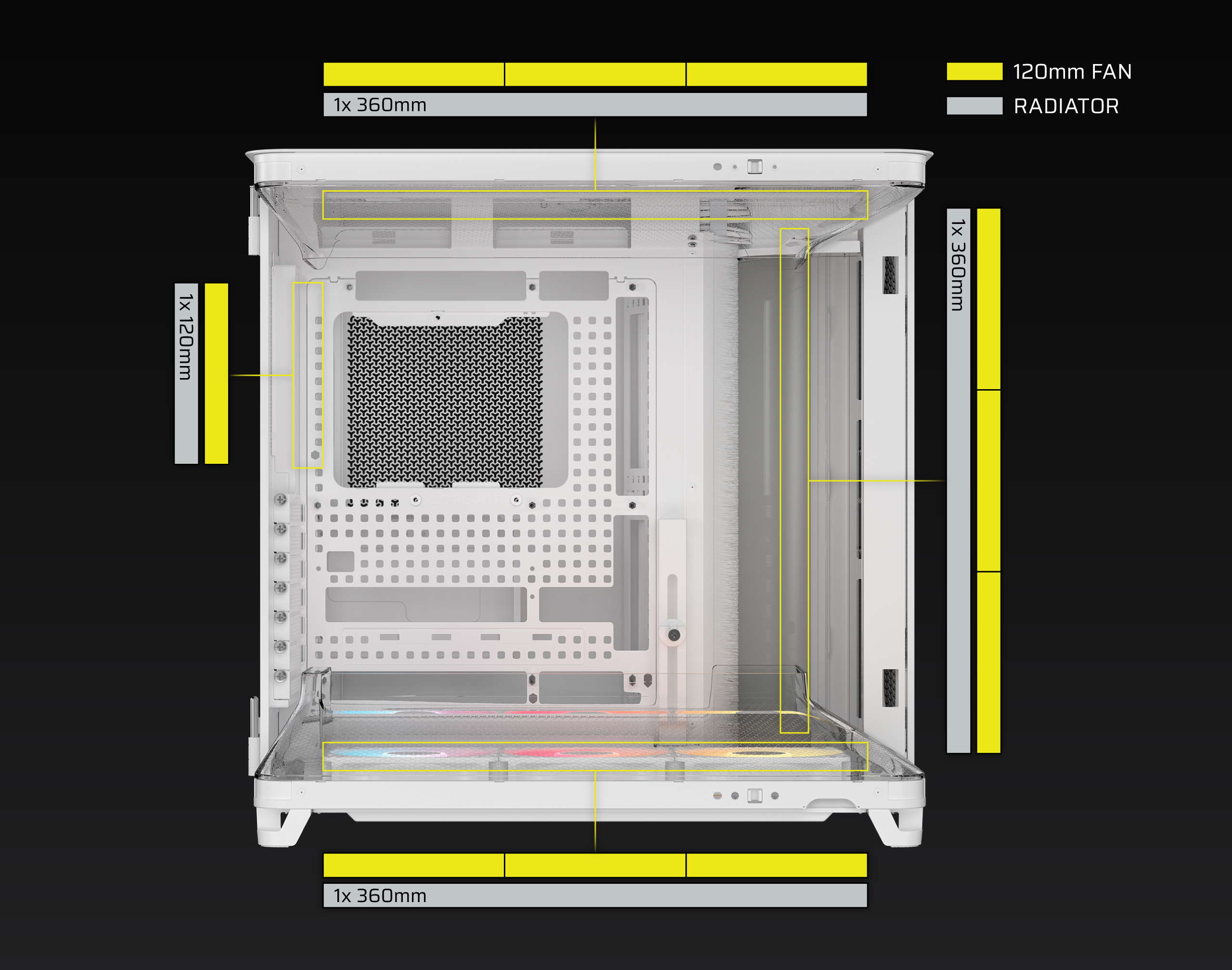 CORSAIR AIR 5400 RS-R ARGB Computer Case