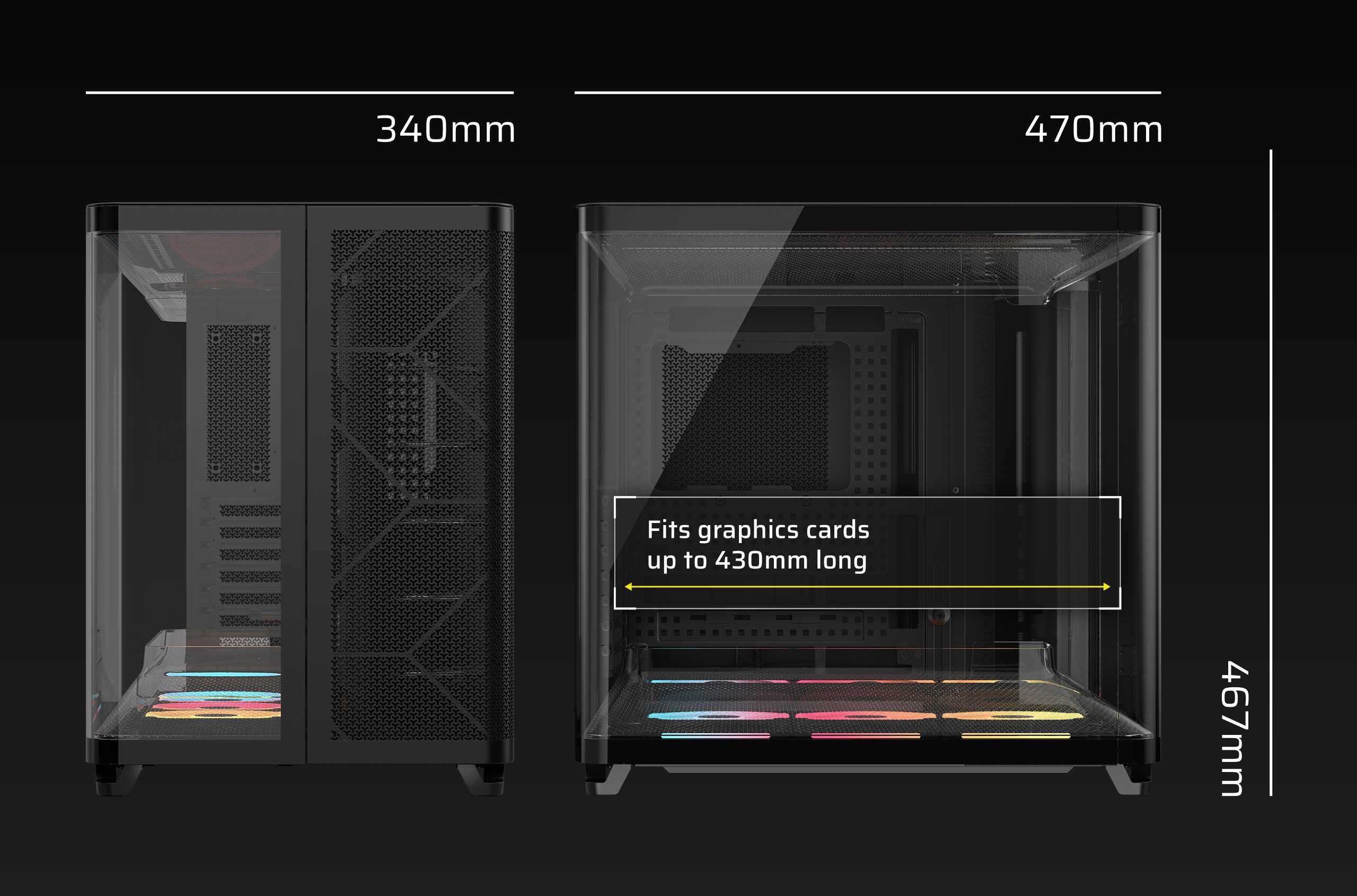 CORSAIR AIR 5400 LX-R RGB iCUE LINK Computer Case