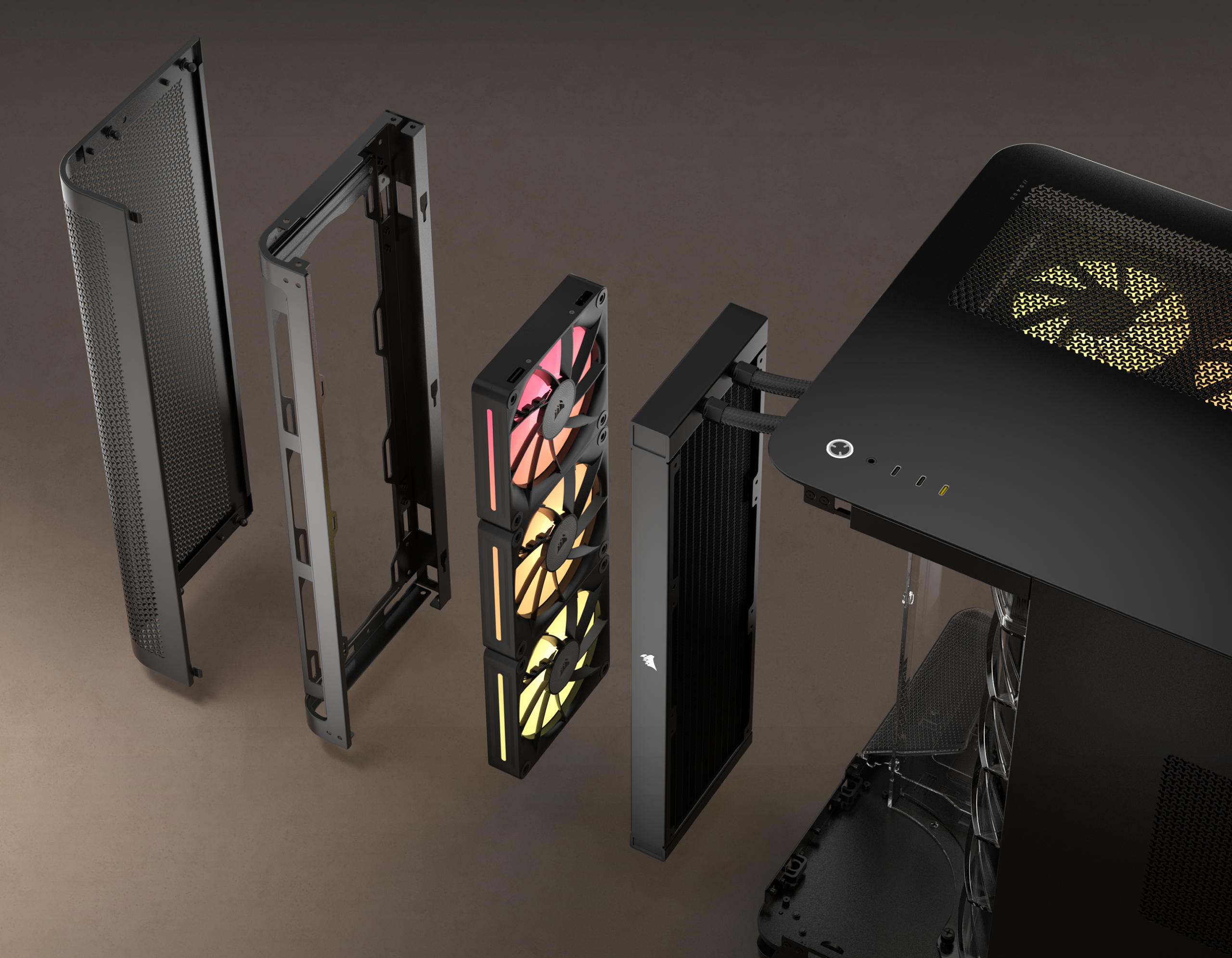 CORSAIR AIR 5400 LX-R RGB iCUE LINK Computer Case