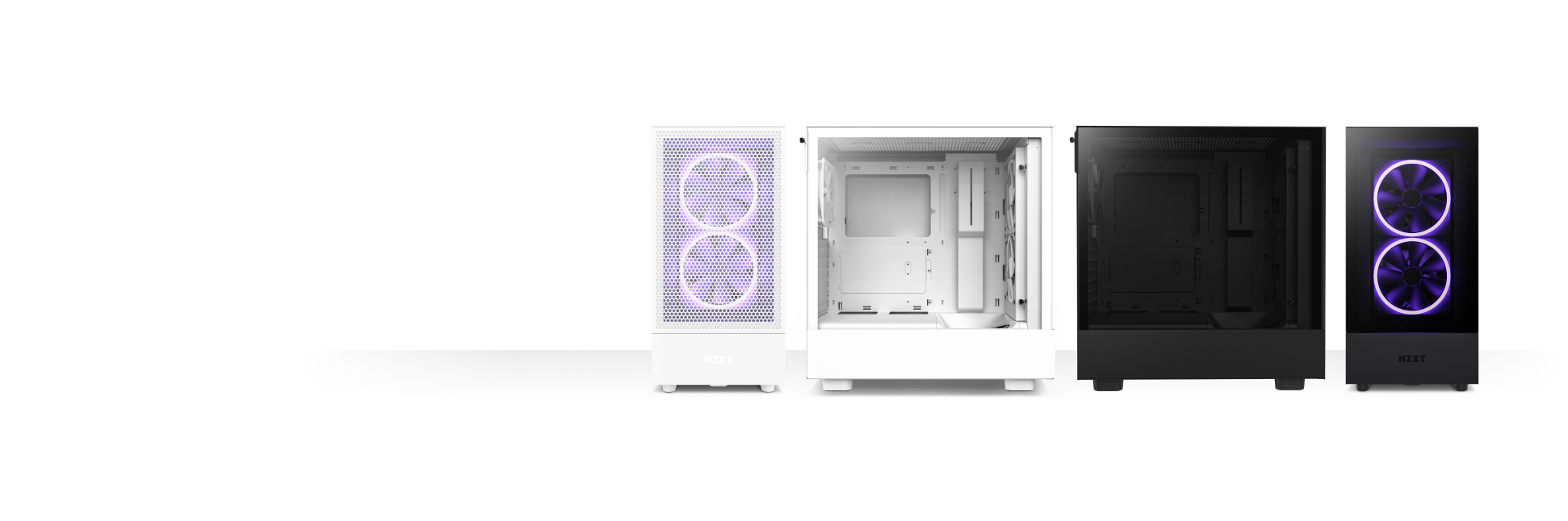 NZXT H5 Flow Compact Mid-Tower Airflow Case (White) CC-H51FW-01