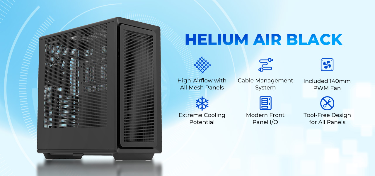 Rosewill Helium Air Mid Tower E-ATX Gaming Case