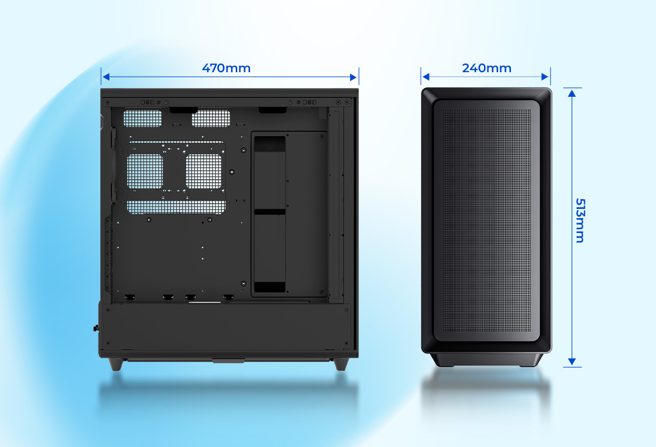 Rosewill Helium Air Mid Tower E-ATX Gaming Case
