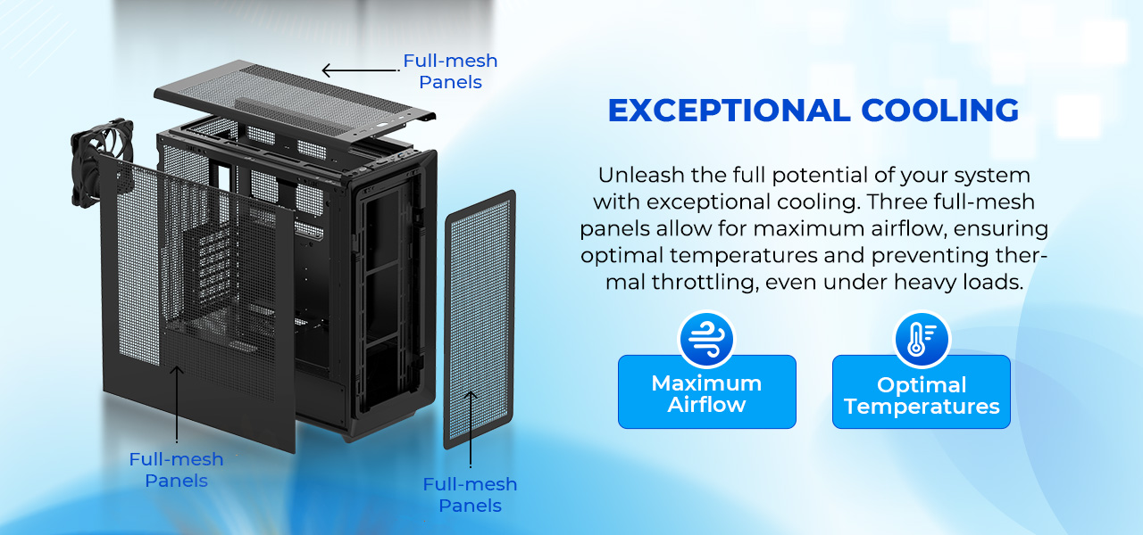 Rosewill Helium Air Mid Tower E-ATX Gaming Case
