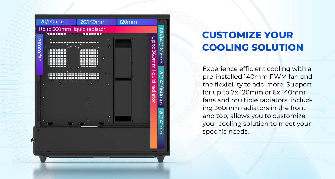 Rosewill Helium Air Mid Tower E-ATX Gaming Case