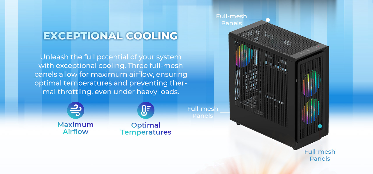 Rosewill Helium Air Mid Tower E-ATX Gaming Case