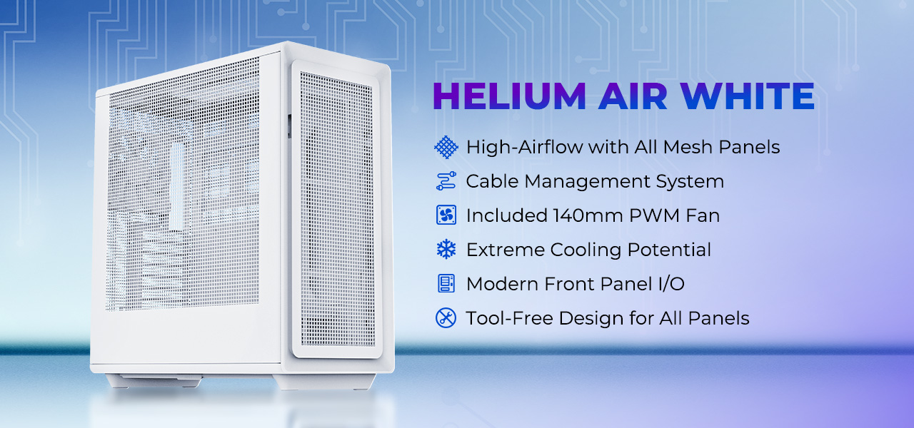 Rosewill Helium Air Mid Tower E-ATX Gaming Case