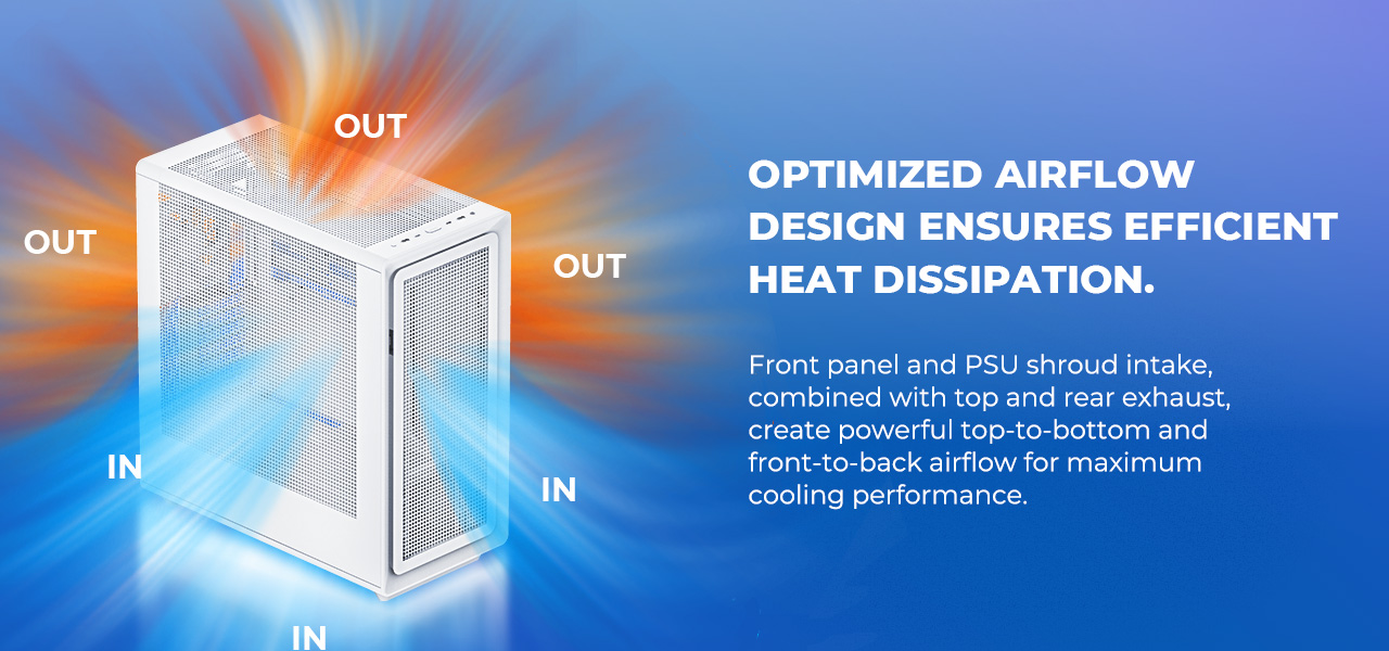 Rosewill Helium Air Mid Tower E-ATX Gaming Case