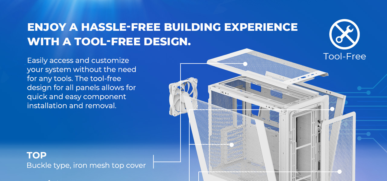 Rosewill Helium Air Mid Tower E-ATX Gaming Case
