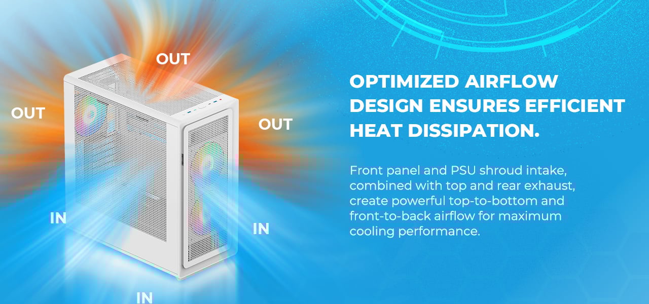 Rosewill Helium Air Mid Tower E-ATX Gaming Case