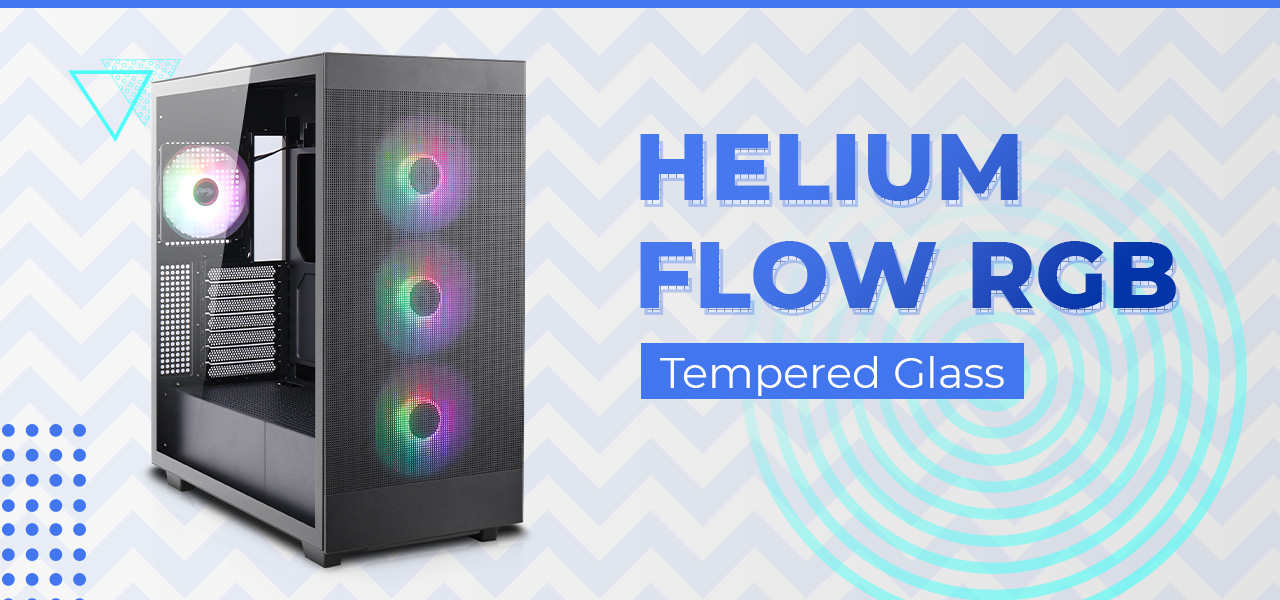 Rosewill Helium Flow Black Mid Tower Computer Gaming Case
