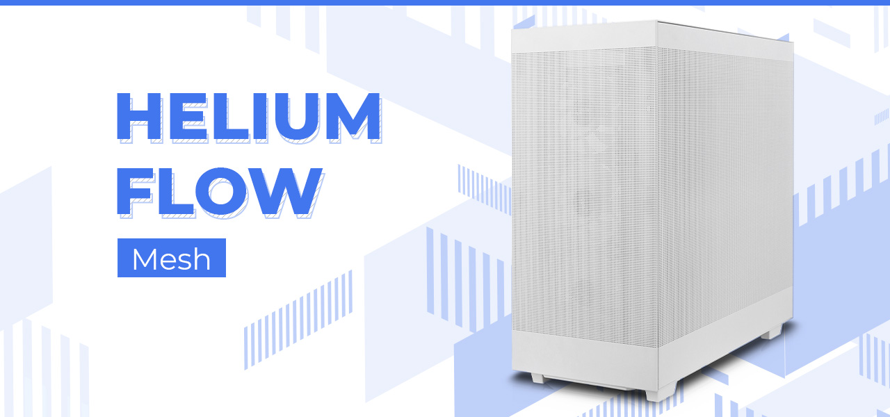 Rosewill Helium Flow White Mid Tower Computer Gaming Case
