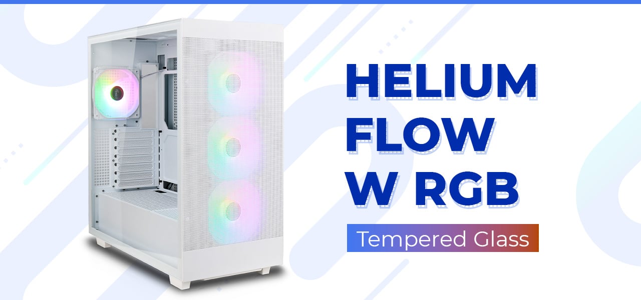 Rosewill Helium Flow White Mid Tower Computer Gaming Case