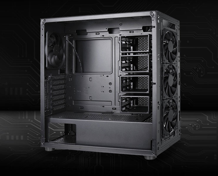Rosewill Helium NAS Black ATX Mid Tower Computer Case
