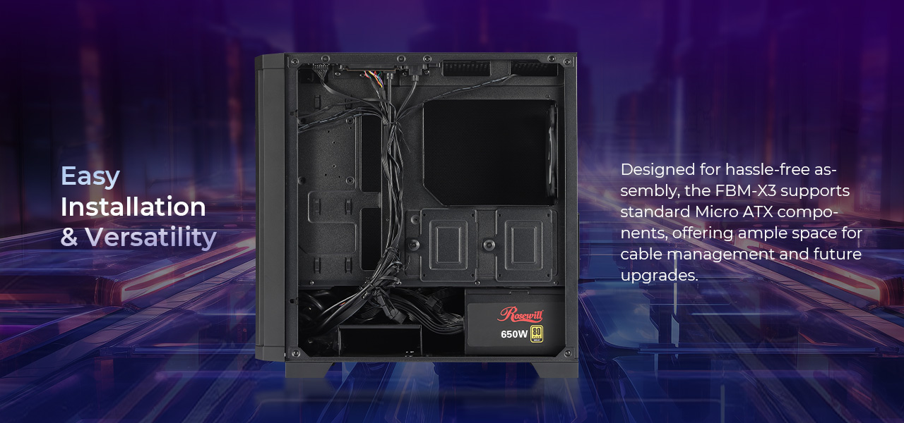Rosewill FBM-X3 Micro ATX Mid Tower Case