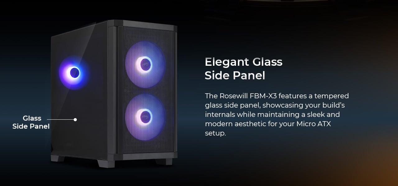 Rosewill FBM-X3 Micro ATX Mid Tower Case