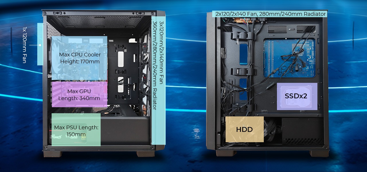Rosewill FBM-X6 Black Micro ATX Mid Tower Case