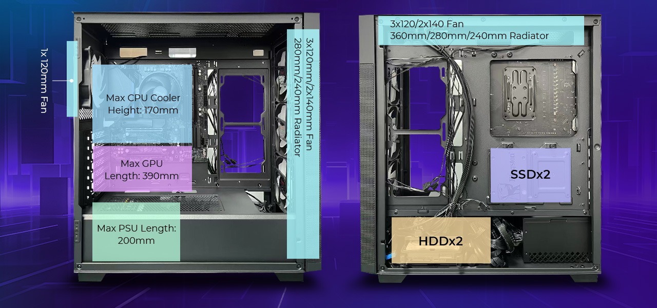 Rosewill FBM-X7 Black ATX Mid Tower Case