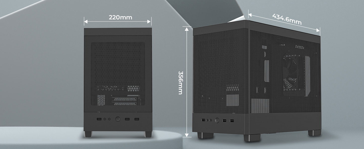 RRosewill Micro ATX Steel Plastic Case Black