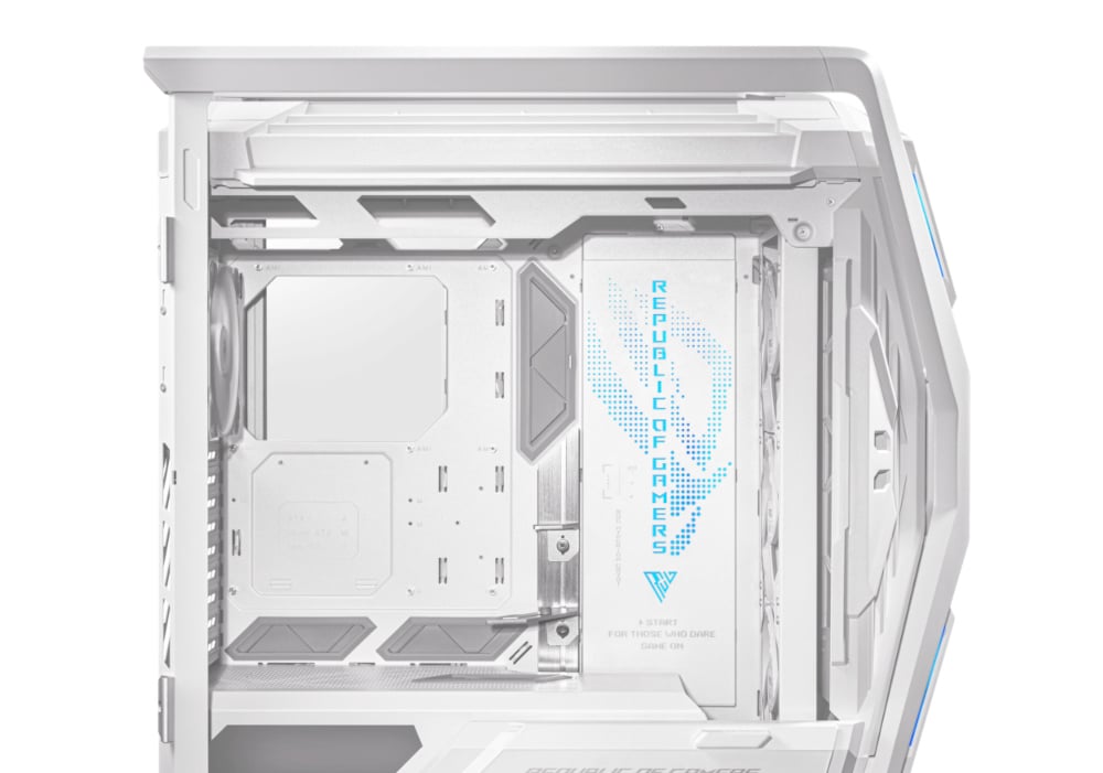 ASUS ROG Hyperion GR701 EATX full-tower computer case with Semi-open  structure, tool-free side panels, supports up to 2 x 420mm radiators,  built-in graphics card holder, 2x front panel Type-C 