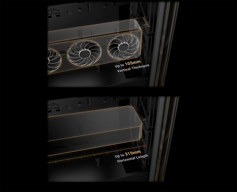 ASUS PA401 Wood Edition - Tempered Glass Panel - Computer Case