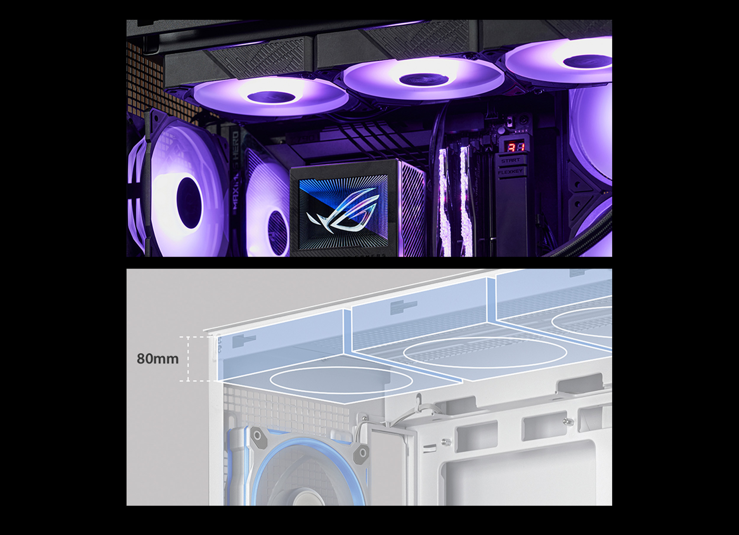 ASUS A31 White ATX Mid-Tower Gaming Case
