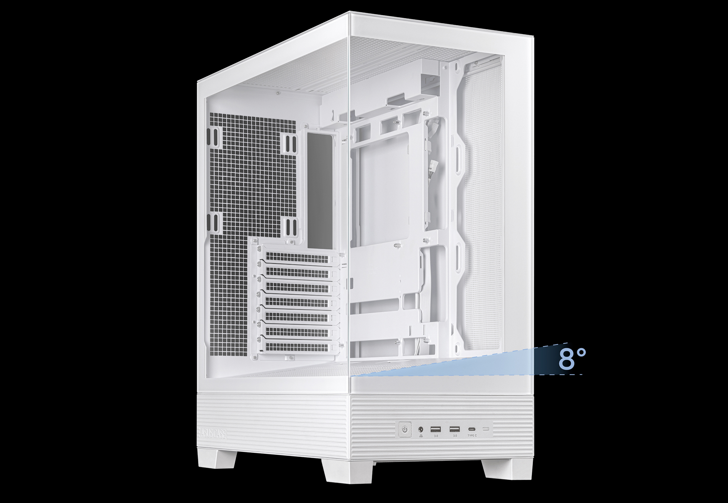 ASUS A31 White ATX Mid-Tower Gaming Case