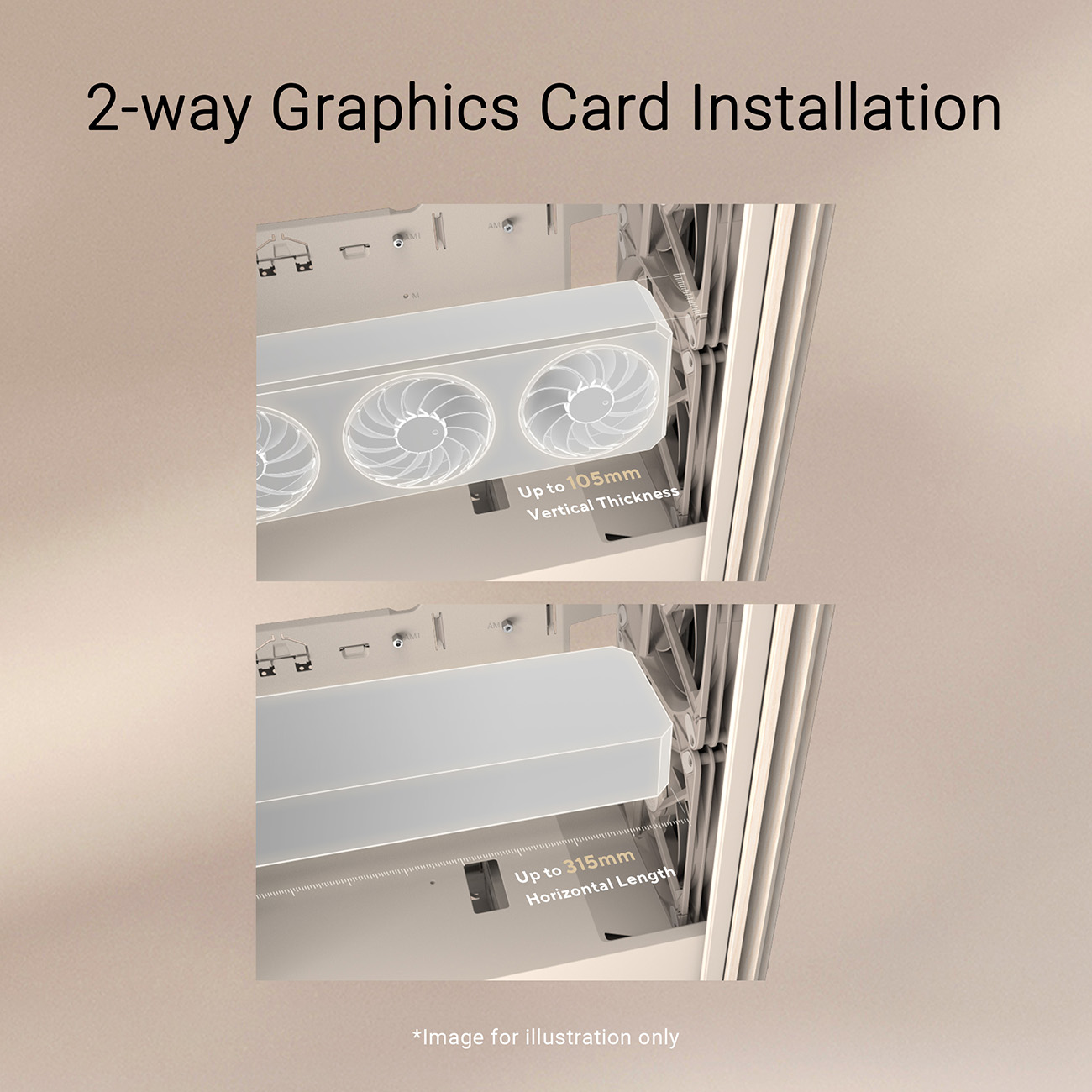 ASUS Pro Art PA401 Wood Edition Beige Mesh-panel PC Case