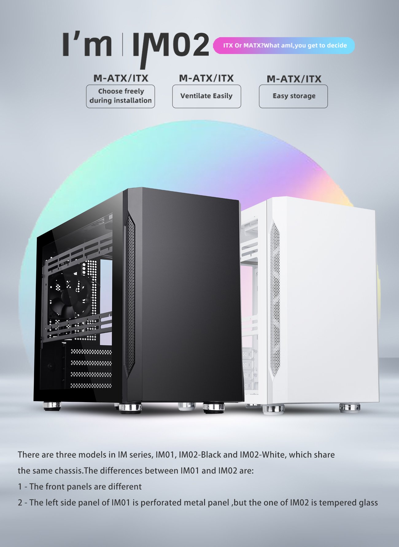 SAMA IM01 Micro ATX Tower Computer Case