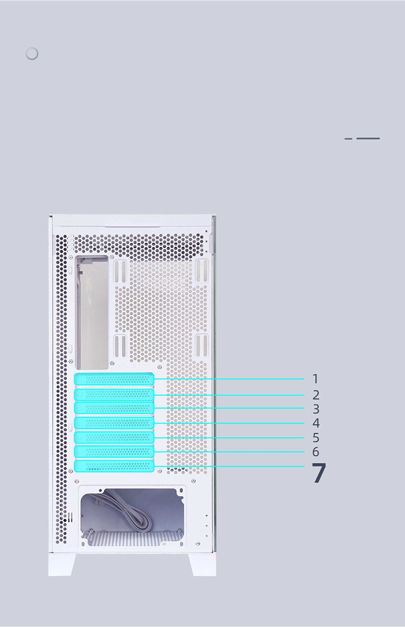 Sama NEVIEW 2351 White Gaming Computer Case