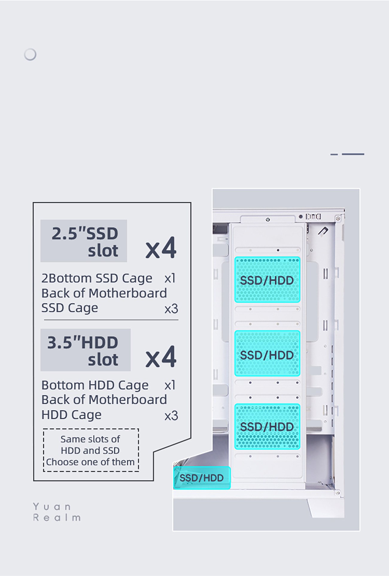 Sama NEVIEW 2351 White Gaming Computer Case