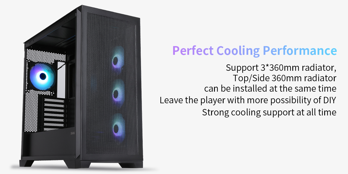 Sama 4501-Black Gaming Computer Case