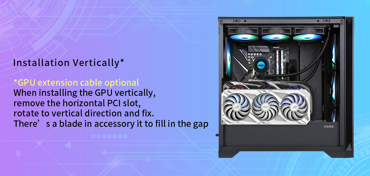 Sama 4501-Black Gaming Computer Case