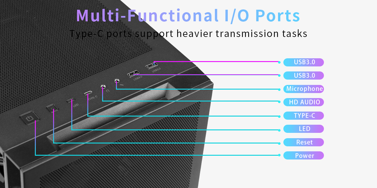 Sama 4501-Black Gaming Computer Case